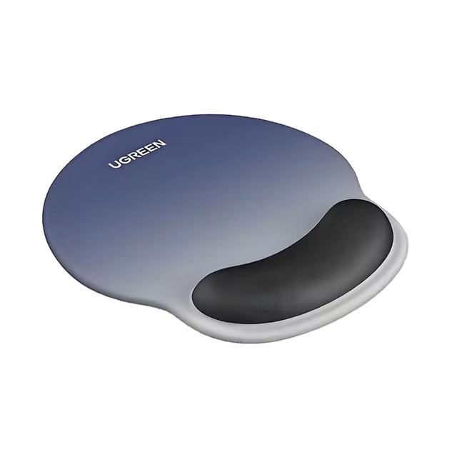 LP668 UGREEN Mouse Pad Wrist Support Ergonomic Mousepad Non-Slip Memory Foam for Office Home Computer PC Desk Fabric Mousepad