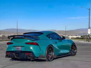 Kit de carrosserie en fibre de carbone de style AG pour <span class=keywords><strong>Toyota</strong></span> pour <span class=keywords><strong>Supra</strong></span> A90 A91 Mk5 Jupe latérale de lèvre avant Spoiler arrière Aile arrière Pare-chocs arrière - Product Image 6