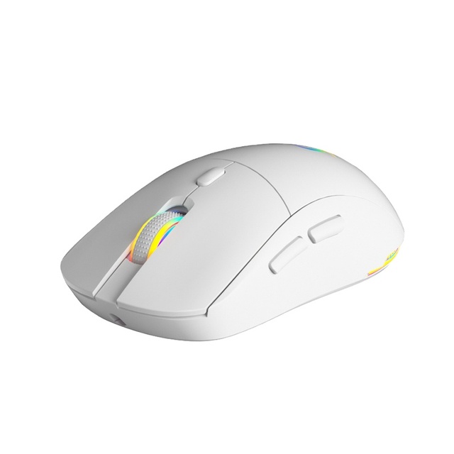 Three Mode BT Wireless Mouse 2.4G RGB Light Gaming Rechargeable Type C Wired Programmable Mouse for Profession Gamers