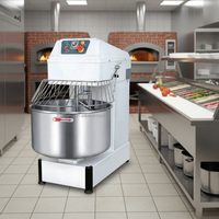 Mélangeur à spirale professionnel 54L/20kg en acier inoxydable pour boulangerie, idéal pour les farines, le lait et le blé - Nouveau modèle en gros