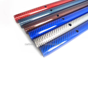 Tubo de Resina Epoxi de Fibra de Carbono para Purificación de Gas, 3k, Brillante, Colorido, Ligero, de Alta Resistencia, Dimensiones Personalizables - Product Image 3