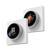 2026 Tuya Interrupteur intelligent 4 gangs en aluminium pour panneau lumineux, avec bouton de scène intelligent Tuya, variateur de lumière, personnalisation du fond d'écran et commande vocale intelligente