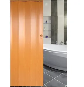 PVC Interno piccolo pieghevole design della porta a scomparsa pvc porta del bagno