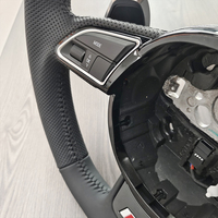 Volant en cuir à fond plat B8, durable et performant, pour Audi A3 A4 A5 Q5 A6 C6 C7 2009-2016 - Vente flash