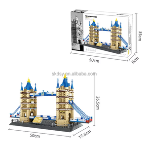 1031 Uds ABS arquitectura mundial ladrillos de acción 5215 <span class=keywords><strong>Tower</strong></span> <span class=keywords><strong>Bridge</strong></span> y Londres Inglaterra ciudad paisaje bloques de construcción modelo de juguete de plástico - Product Image 6