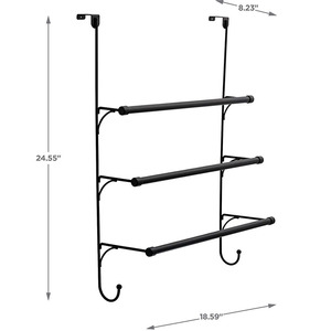 Giá Treo Khăn Tắm Có Thể Điều Chỉnh Trên Cửa Ba Giá Treo Khăn Tắm Với Móc Treo Trên Cửa - Product Image 2