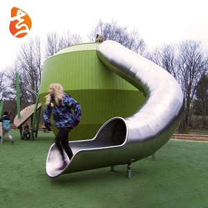 Fábrica al por mayor enorme juguetes deporte al aire libre juego de acero inoxidable de los niños gran tobogán de <span class=keywords><strong>juegos</strong></span> al aire libre precio - Product Image 3