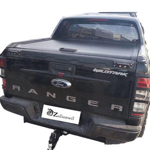 Zolionwil ที่คลุมเตียงรถกระบะอลูมิเนียมพับเก็บได้สำหรับ <span class=keywords><strong>Ford</strong></span> <span class=keywords><strong>Ranger</strong></span> wildtrak T6 T9 <span class=keywords><strong>XLS</strong></span> 2023-2024 - Product Image 1