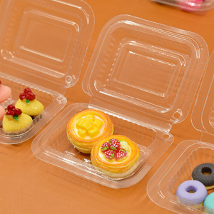 Miniatura de Caja de Pastelitos Bento de Resina Hecha a Mano, Abalorios para Manualidades, Fabricación de Joyas DIY, Pendientes, Llaveros, Colgantes, Juguetes de Cocina para Casa de Muñecas - Product Image 1