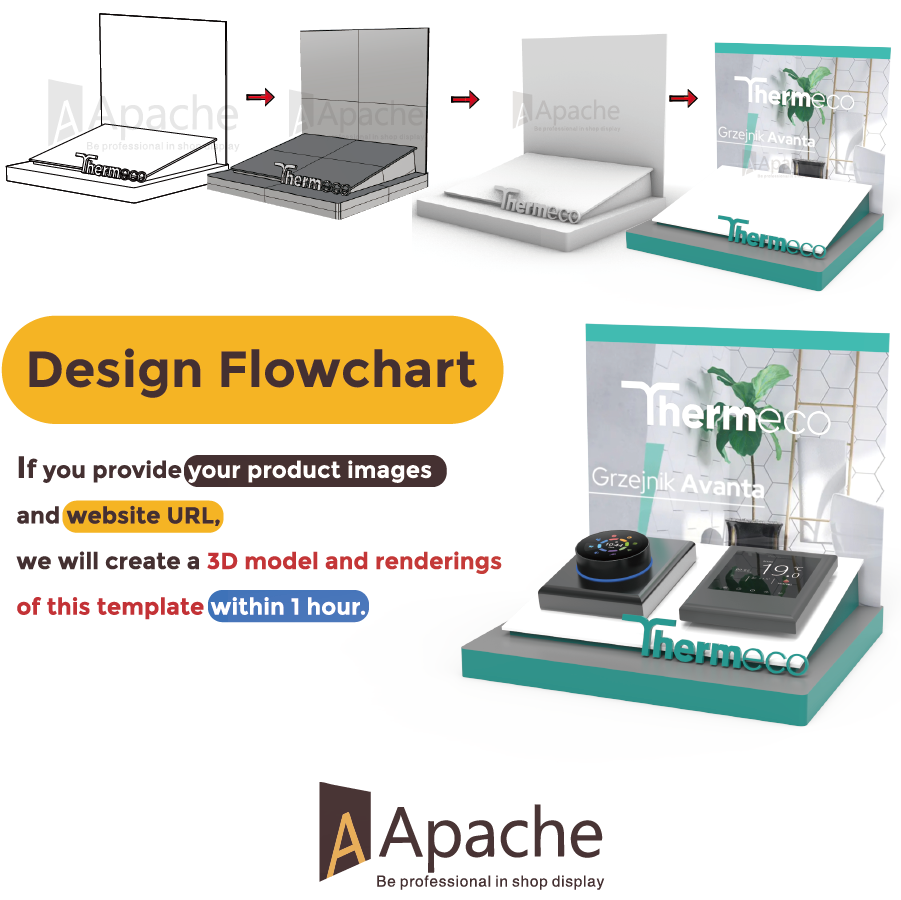 Apache Customized Mobile Accessories Display Led Acrylic Display for Electronic Shop Display Counter Stand — view 6