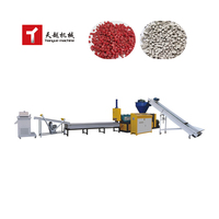 Compacteur à double étage TIANYUE, extrudeuse de granulés de plastique ABS PS à 2 vis, machine de recyclage, granulateur, pelletiseur