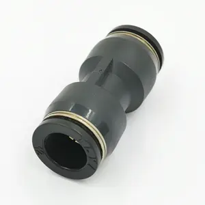 black air fitting Pneumatic parts push in fitting connector