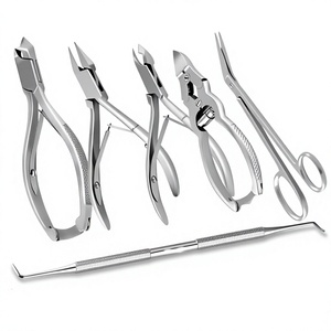 Juego de Instrumentos Quirúrgicos Profesionales de Acero Inoxidable para Podología, Cuidado de Uñas de los Pies, Certificado CE Clase I, Herramientas Manuales ISO13485, 4 Pulgadas - Product Image 1