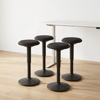 Tabouret ergonomique moderne réglable en hauteur en tissu, siège d'équilibre pour assise active, idéal pour la maison, le bureau, le salon et les bureaux debout
