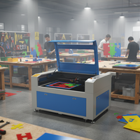 Équipement laser numérique automatique de marquage au CO2 pour textiles, bois MDF, plastique et papier