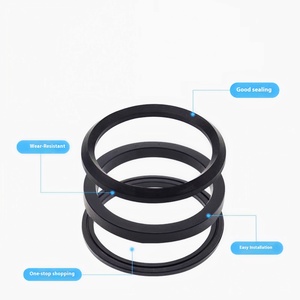 NBR <b>Rubber</b> Cloth Clamped V-<b>ring</b> Hydraulic V-shaped Packing Seal V-Packing Set - Product Image 4