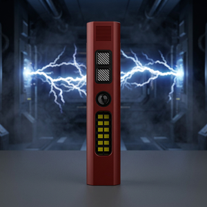 Lampe torche LED auto-défense à arc haute tension, rechargeable par USB, tactique, portable, lumière d'urgence avec alarme sonore et caméra - Product Image 1