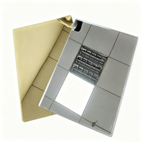 Feuille de miroir PMMA or et argent, autocollante, en plastique, feuille de miroir acrylique