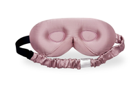 Masque de sommeil en soie simulée 3D personnalisé avec logo OEM, sangle élastique réglable, design graphique floral occultant, boîte cadeau