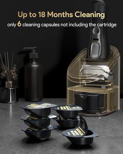 Yinke Lot de 6 solutions de nettoyage de <span class=keywords><strong>rasoir</strong></span> électrique pour <span class=keywords><strong>Braun</strong></span> Clean & Renew Cartouches de recharge CCR, nettoyant de <span class=keywords><strong>rasoir</strong></span> de remplacement - Product Image 3