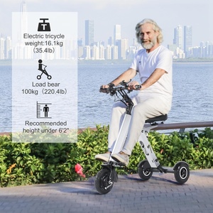 Scooter Eléctrico Plegable de 3 Ruedas TopMate <span class=keywords><strong>ES33</strong></span>, Aleación de Aluminio Ligera, 250W, 15 mph, Batería de 36V 7.8AH, Impermeable, con Reversa - Product Image 5