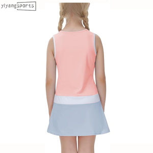 Robe de sport personnalisée de créateur Jupes de tennis pour jeunes filles Jupes personnalisées pour enfants Vêtements de tennis pour filles - Product Image 4
