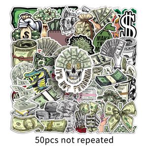 50 Pegatinas Adhesivas con Símbolo de Dólar, Estilo Lindo de Dibujos Animados, Pegatinas Creativas Retro de Graffiti Jack&Sunny para Computadora, Diario, Audífonos - Product Image 6