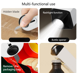 Nueva Máquina Selladora y Cortadora Multifuncional Recargable por USB, Imanes Magnéticos para Refrigerador, Abrebotellas y Linterna - Product Image 6