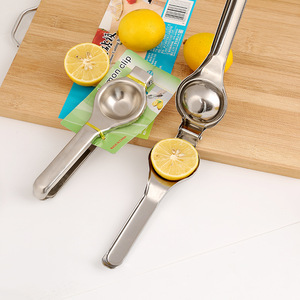 Manual Juicer Stainless Steel 2 Piece Handheld Citrus <b>Squeezer</b> For Lemon Orange <b>Juice</b> Making - Product Image 2