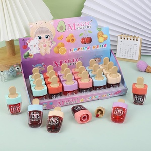 ลิปกลอสทรงไอศกรีมน่ารัก ขายส่ง 6 สี กันน้ำ ติดทนนาน บำรุงริมฝีปาก ชุดลิปทินท์เนื้อลิควิดสำหรับเด็ก กลิ่นหอมหวาน - Product Image 1