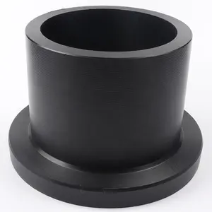 หน้าแปลนปลายและคอยาวเชื่อม Pe100 SDR11 HDPE อะแดปเตอร์หน้าแปลนบ่อ Hdpe