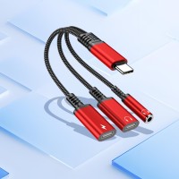 Adaptador 3 en 1 USB C a 3.5mm para Auriculares y Carga, Adaptador USB C a Audio Auxiliar para iPhone 16 15 Samsung Galaxy S24 S23