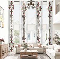 Rideau de fond personnalisé à motif floral éthiopien pour la décoration Habesha