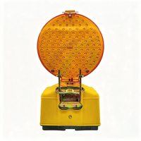 Feu de signalisation LED portable Lubaosolar LB-5102 à piles avec boîtier en PP/PC, 3 modes d'éclairage et poignée pour la circulation routière