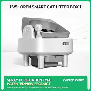 Lettiera per Gatti Automatica Extra Large, Stile Aperto, Intelligente, Ecologica, Durevole, con Doppio Spray Deodorante a Ioni Negativi - Product Image 2