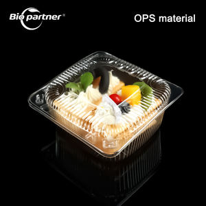 Contenedor Transparente de Plástico Desechable Plegable para Alimentos, Tipo Blister, para Sándwiches, Pasteles, Ensaladas - Product Image 1