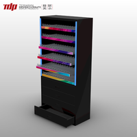 Présentoir de sol en métal TDP USA pour tabac et cigarettes, vitrine pour magasin de tabac et supérette