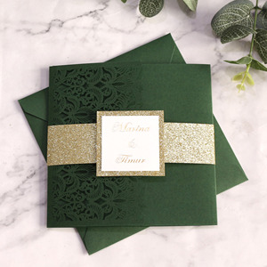 <span class=keywords><strong>Carte</strong></span> <span class=keywords><strong>d</strong></span>'<span class=keywords><strong>invitation</strong></span> <span class=keywords><strong>de</strong></span> <span class=keywords><strong>mariage</strong></span> carrée au laser verte foncée personnalisée, texte estampé <span class=keywords><strong>à</strong></span> chaud avec enveloppe, sceau <span class=keywords><strong>de</strong></span> taille, <span class=keywords><strong>carte</strong></span> <span class=keywords><strong>à</strong></span> trois plis - Product Image 6