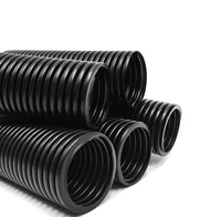 300mm DN 500mm 600mm Sn8 égouts Double paroi Hdpe 6 pouces tuyaux ondulés prix ou Drainage