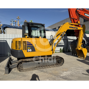 Mini-excavatrice d'occasion Komastu PC56, excavatrice de petite taille d'occasion Komatsu PC35 PC55 PC56 PC60 PC78, plus grand fournisseur à Shanghai - Product Image 1