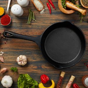 Poêle en fonte Db de 8 pouces avec revêtement céramique antiadhésif, compatible four, pour la cuisine à domicile - Product Image 3