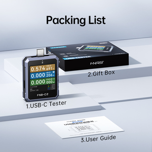 Testeur <span class=keywords><strong>USB</strong></span> FNIRSI FNB-C2 PD3.1 QC, voltmètre, ampèremètre, compteur de puissance, adaptateur de câble Type-C, 4-28V 7A, surveillance en temps réel - Product Image 6
