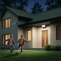 Projecteurs solaires LED 2026 pour extérieur avec détecteur de mouvement, lampes murales étanches IP65, haute luminosité, télécommandées, à piles, pour jardin