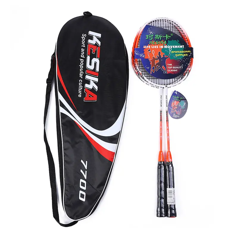 Ensemble de badminton de vente directe d'usine d'origine en Chine raquette de badminton en acier au carbone en aluminium à des prix abordables