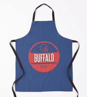 Nouvel article promotionnel : Tablier Buffalo City Rouge et Bleu – Cadeau pour les fans de sport américains, idéal pour la fierté de Philadelphie et de Buffalo. Personnalisable.