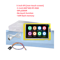 Papan pengembangan ESP32-S3 LVGL dengan layar grafis LCD 5 inci, layar kapasitif, wifi, BLE, MCU