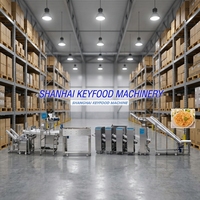 Ligne de production automatique de paratha en couches KEYFOOD en acier inoxydable avec système de comptage, capacité de 5000 pièces/heure