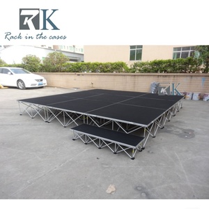 Outdoor Indoor Event Riser <b>Stage</b> Aluminum <b>Stage</b> <b>Platform</b> Portable <b>Stage</b> Podium With Folding Legs - Product Image 2