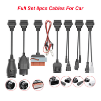 Kit Kabel Diagnostik Truk OEM Kustom 12V/24V untuk Adaptor OBD2 Tugas Berat untuk Scania Iveco MAN Volvo Renault