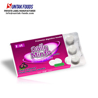 Private Label Sugar-Free Mint Throat Lozenge Hard Candy with Vitamin C 9.6g 2 Year Shelf Life Box Packaging